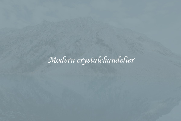 Modern crystalchandelier