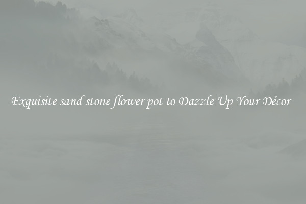 Exquisite sand stone flower pot to Dazzle Up Your Décor  