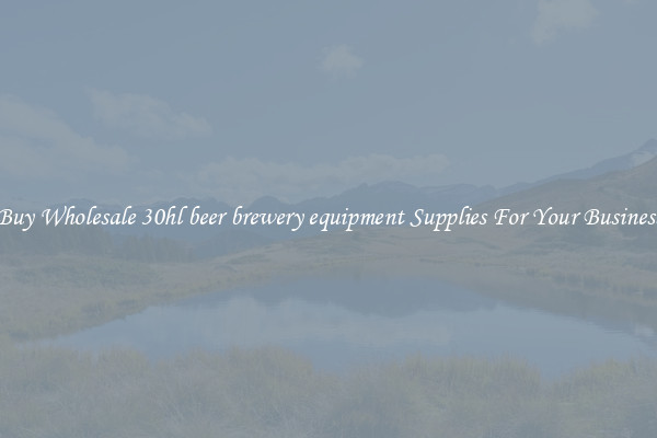 Buy Wholesale 30hl beer brewery equipment Supplies For Your Business