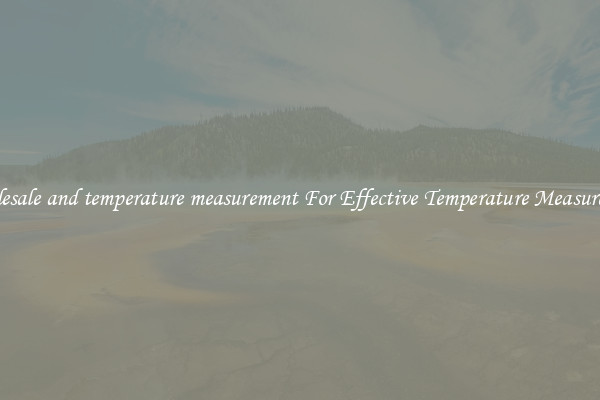 Wholesale and temperature measurement For Effective Temperature Measurement