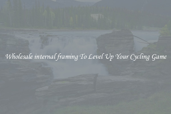 Wholesale internal framing To Level Up Your Cycling Game