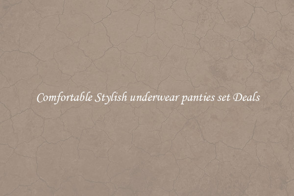 Comfortable Stylish underwear panties set Deals