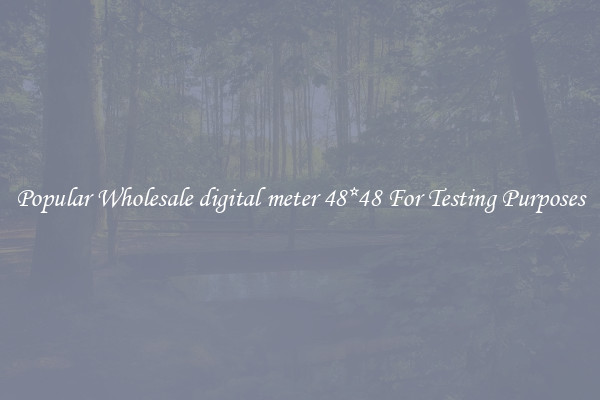 Popular Wholesale digital meter 48*48 For Testing Purposes