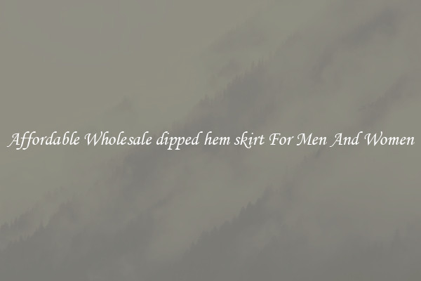 Affordable Wholesale dipped hem skirt For Men And Women