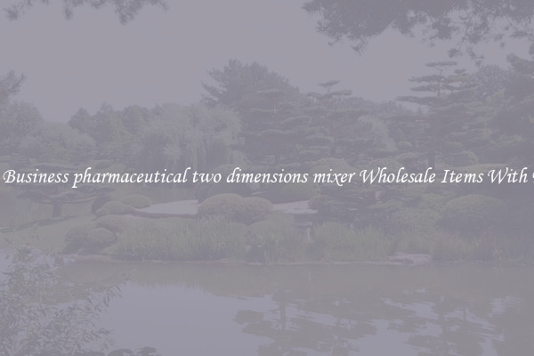 Buy Business pharmaceutical two dimensions mixer Wholesale Items With Ease
