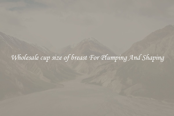 Wholesale cup size of breast For Plumping And Shaping