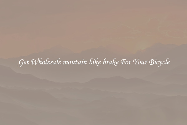Get Wholesale moutain bike brake For Your Bicycle