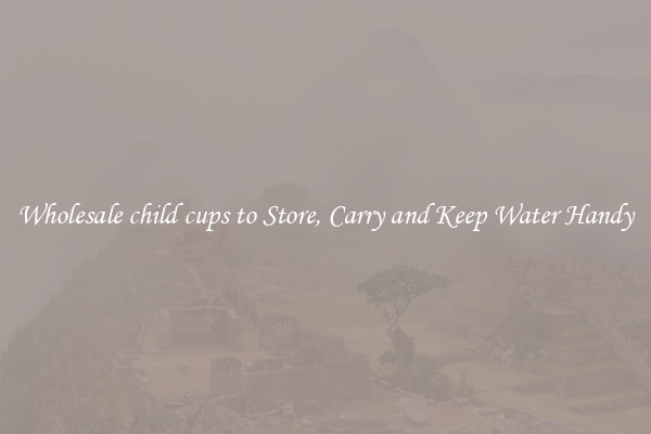 Wholesale child cups to Store, Carry and Keep Water Handy