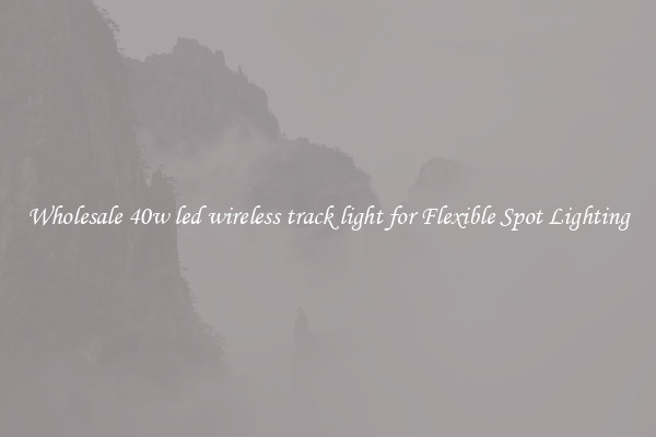 Wholesale 40w led wireless track light for Flexible Spot Lighting